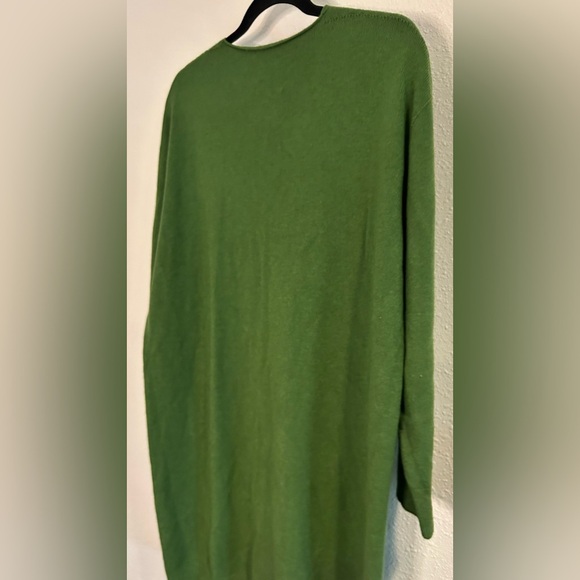Green V-Neck Made In Italy Sweater Dress Size XL - Picture 4 of 5